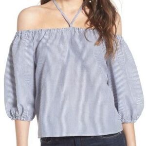 Wayf Off Shoulder Halter Top Size Small